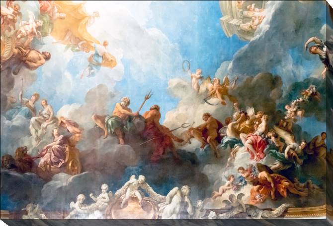 Paintings on canvas The mural on the ceiling, Versailles