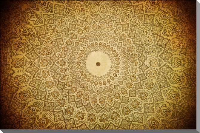 Купить и печать на заказ Картины на пластике, пеноркартоне Круговые узоры, фреска