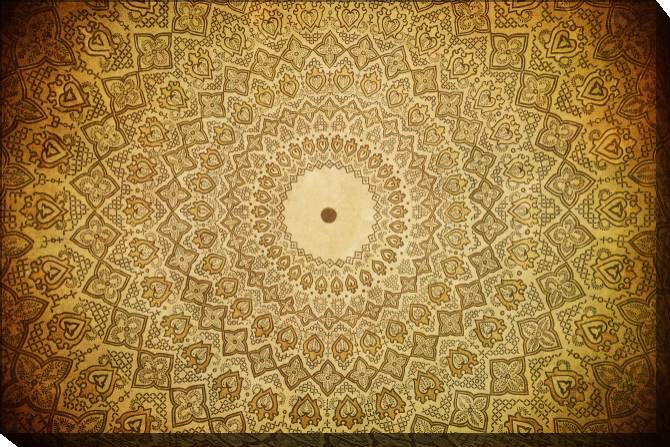 Картины на холсте Circular patterns, fresco