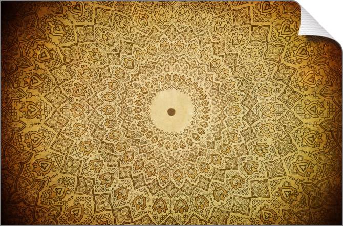 Купить и печать на заказ Картины на холсте Круговые узоры, фреска