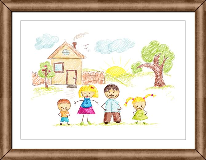 Paintings on canvas A child's drawing