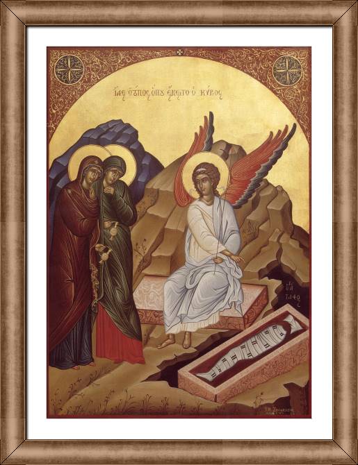 Paintings on canvas Icon of the Holy women and the angel