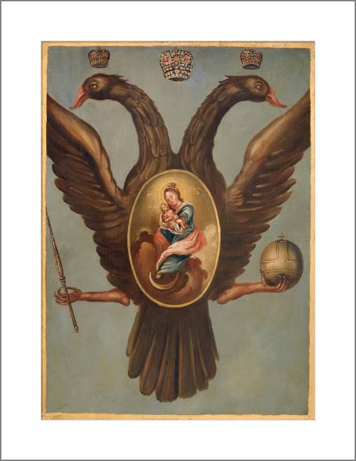 Картины, фото с паспарту The Holy icon of the Azov mother of God