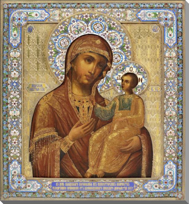 Купить и печать на заказ Картины на пластике, пеноркартоне Иверская Божья Матерь