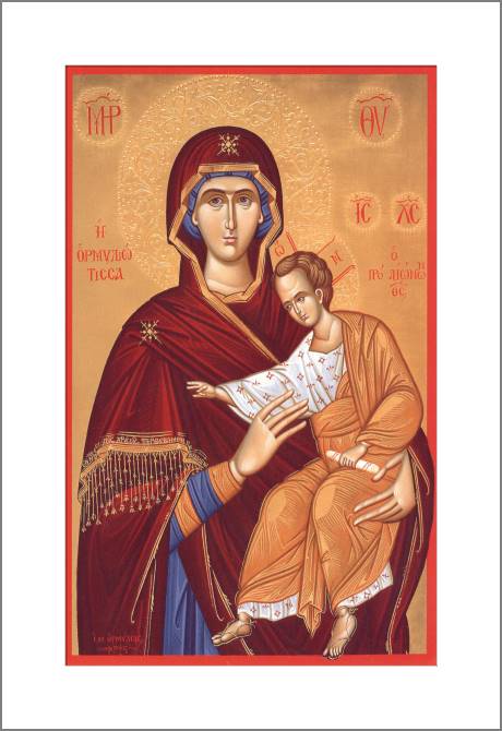 Картины, фото с паспарту The Icon Of The Virgin Hodegetria