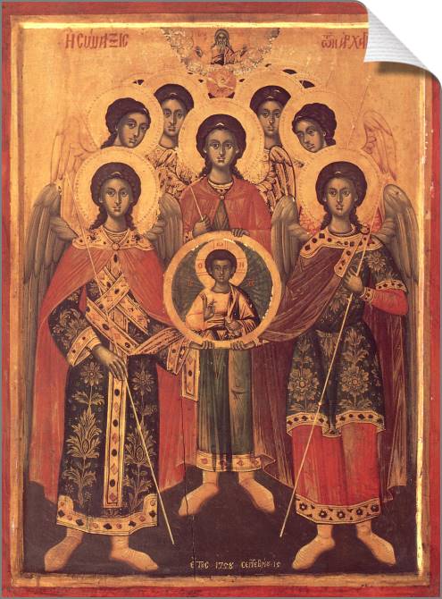 Картины на холсте Icon of the Archangel Michael Cathedral