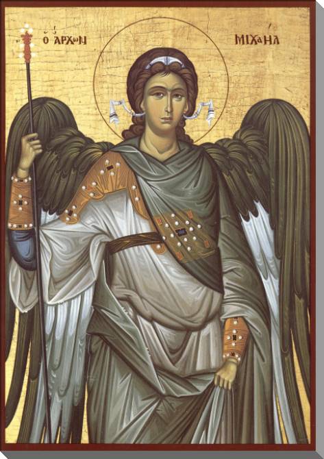 Купить и печать на заказ Картины на пластике, пеноркартоне Икона Архангел Михаил