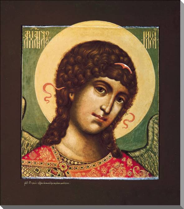 Купить и печать на заказ Картины на пластике, пеноркартоне Икона Архангел Михаил 17 века