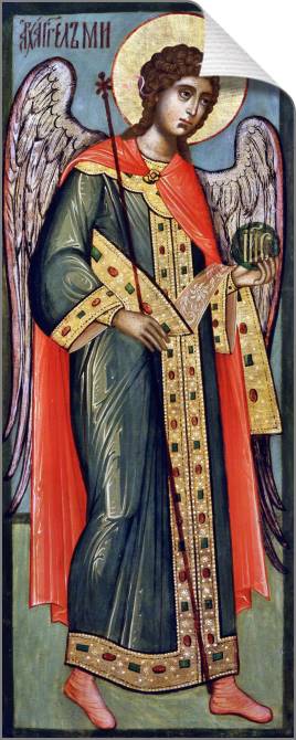 Картины на холсте Ancient icon of Archangel Michael