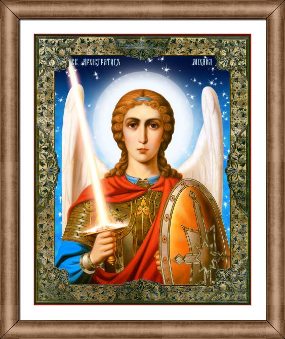 Paintings on canvas Icon Architect. Michael