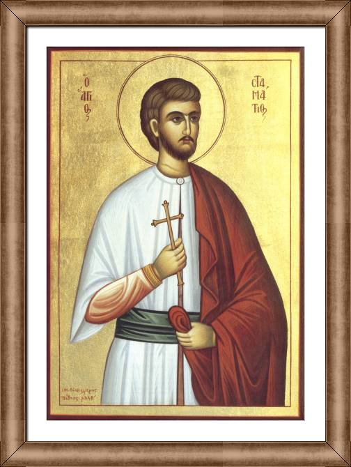 Paintings on canvas Icon of the Holy Martyr callinikos