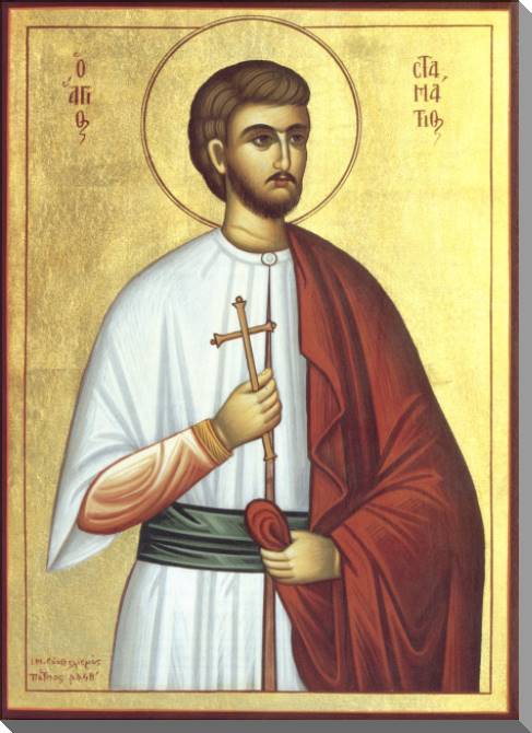 Купить и печать на заказ Картины на пластике, пеноркартоне Икона Святой мученик Каллиник