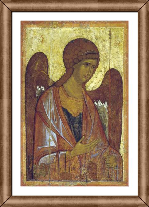 Paintings on canvas The icon of Archangel Michael from Vysotsky monastery in Serpukhov