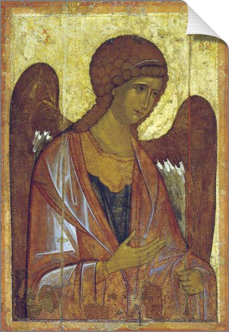 Картины на холсте The icon of Archangel Michael from Vysotsky monastery in Serpukhov