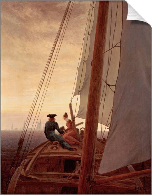 Купить и печать на заказ Картины на холсте На паруснике