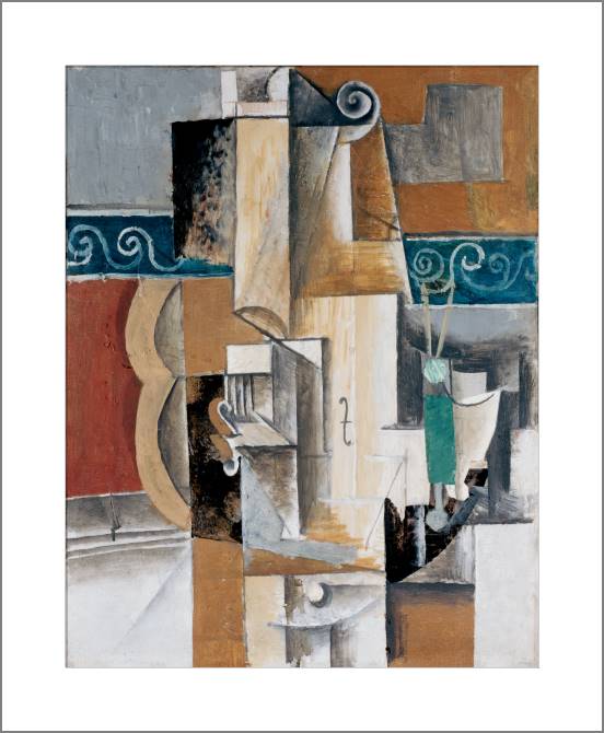 Картины, фото с паспарту Guitar and violin (Pablo Picasso)