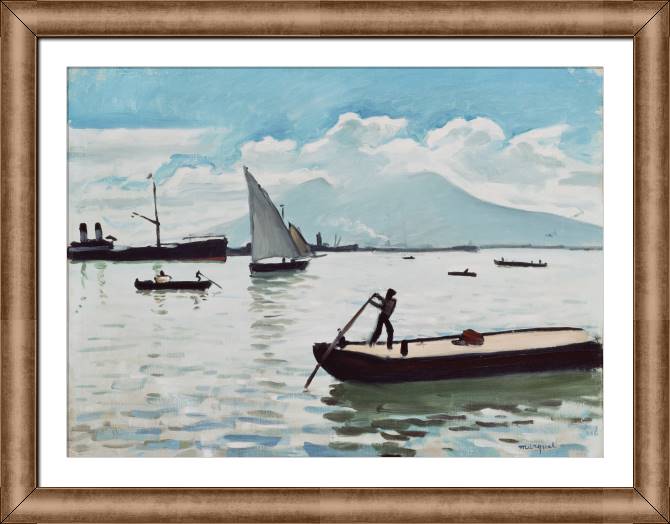Купить и печать на заказ Репродукции картин Неаполитанский залив (Альбер Марке)