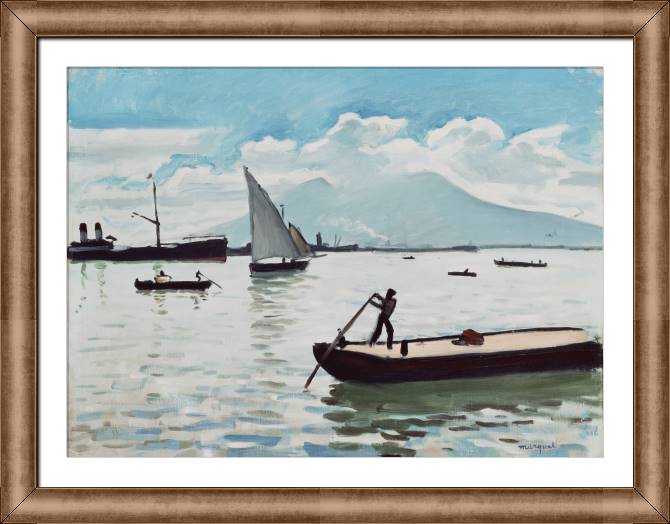 Картины в рамке, багете Gulf of Naples (albert Stamp)