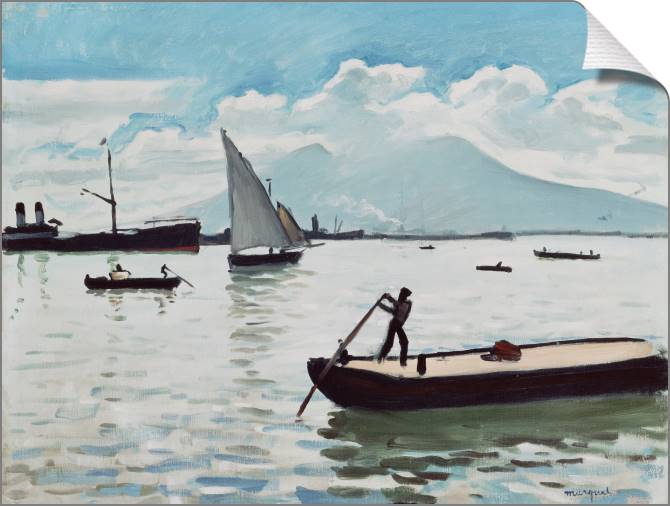 Купить и печать на заказ Картины на холсте Неаполитанский залив (Альбер Марке)