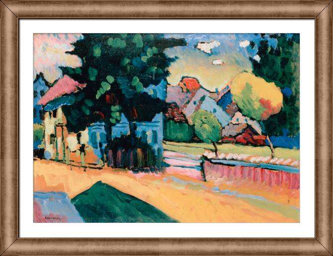 Paintings on canvas View Of Murnau (Kandinsky)