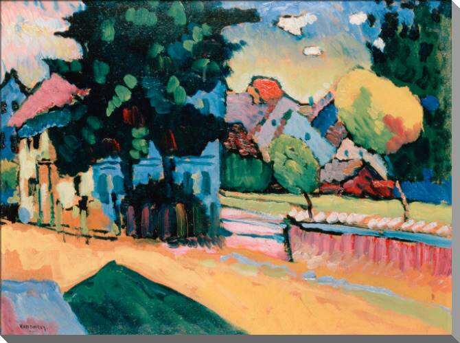 Купить и печать на заказ Картины на пластике, пеноркартоне Вид Мурнау