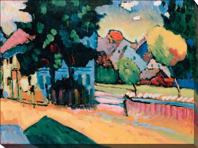 Paintings on canvas View Of Murnau (Kandinsky)