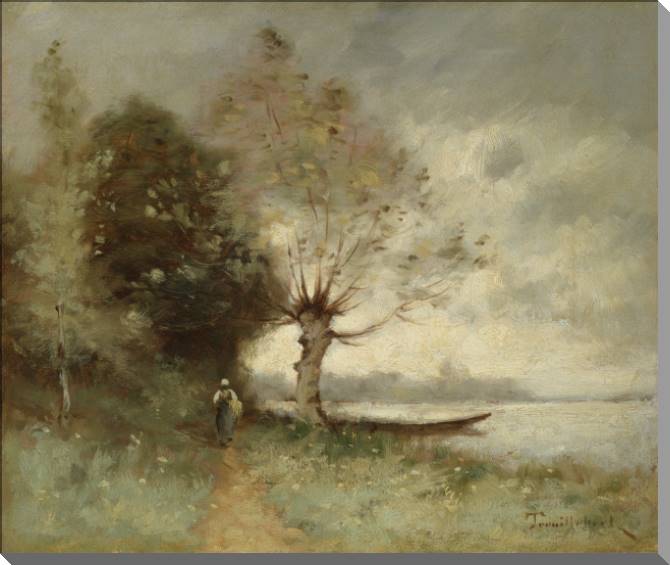 Купить и печать на заказ Картины на пластике, пеноркартоне Берег Луары недалеко от Шуза