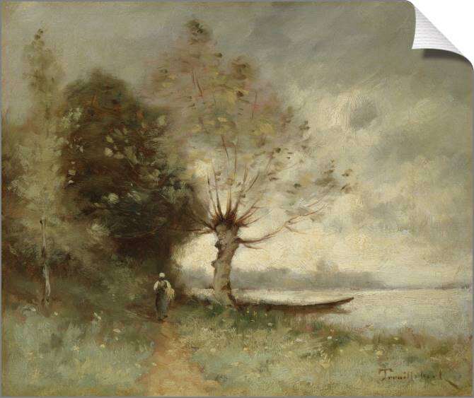 Купить и печать на заказ Картины на холсте Берег Луары недалеко от Шуза