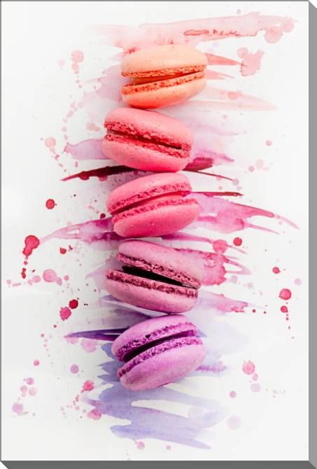 Купить и печать на заказ Картины на пластике, пеноркартоне Яркие macarons 