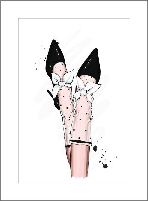 Paintings, photos from Passepartout Female feet in shoes