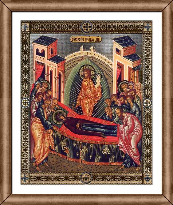 Paintings on canvas Icon of the Dormition of the Theotokos