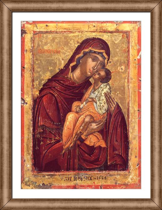 Paintings on canvas The icon of the sweet kiss