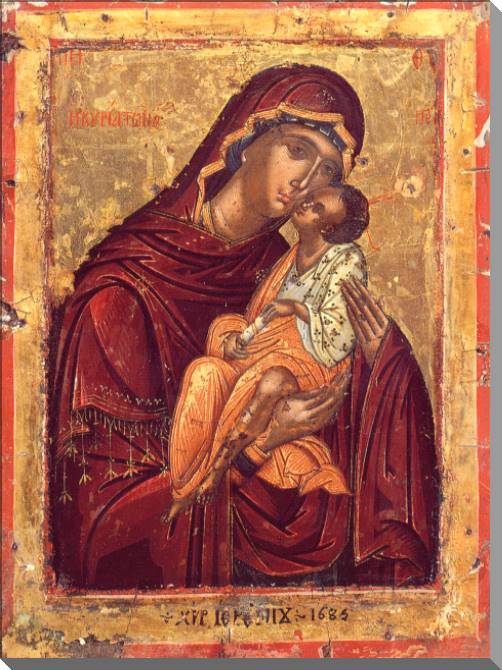 Купить и печать на заказ Картины на пластике, пеноркартоне Икона сладкое лобзание