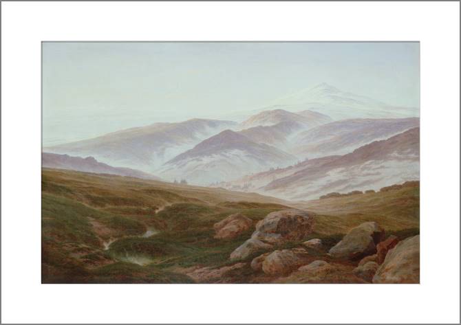 Paintings, photos from Passepartout Riesengebirge (Caspar David Friedrich)