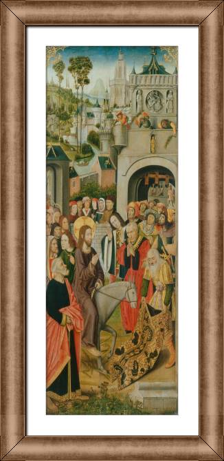 Paintings on canvas Entry into Jerusalem (Master of the Thuison Altarpiece)