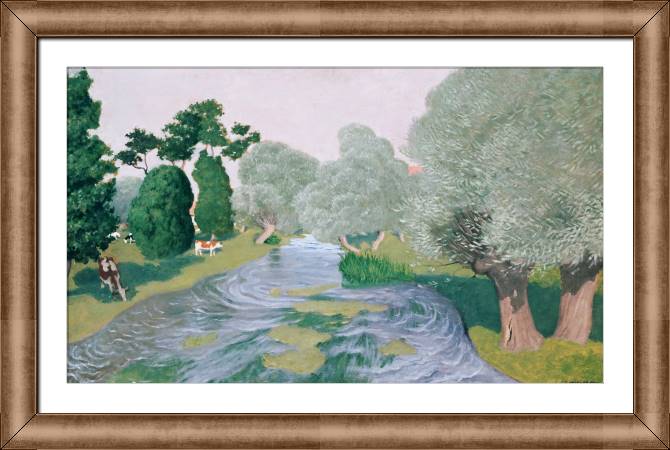 Paintings on canvas Landscape. Arques-La-Bataille (Felix Vallotton)