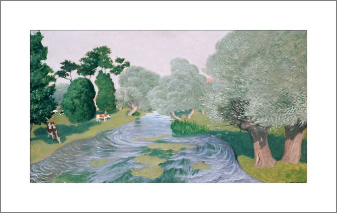 Картины, фото с паспарту Landscape. Arques-La-Bataille (Felix Vallotton)