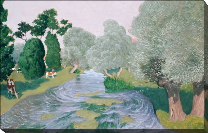 Paintings on canvas Landscape. Arques-La-Bataille (Felix Vallotton)