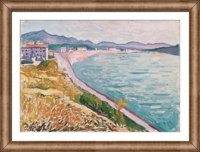 Paintings on canvas View of Saint-Jean-de-Luz (albert Stamp)