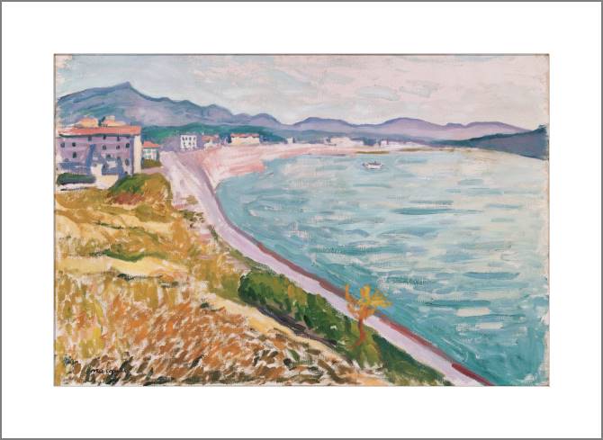 Картины, фото с паспарту View of Saint-Jean-de-Luz (albert Stamp)