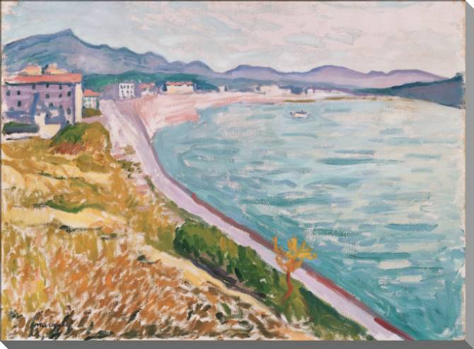 Купить и печать на заказ Картины на пластике, пеноркартоне Вид на Сен-Жан-де-Люз