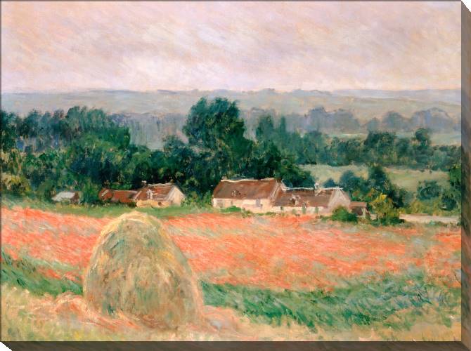 Paintings on canvas Haystack at Giverny (Claude Monet)