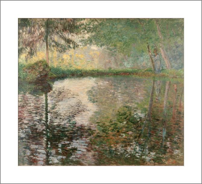 Картины, фото с паспарту The pond at Montgeron (Claude Monet)