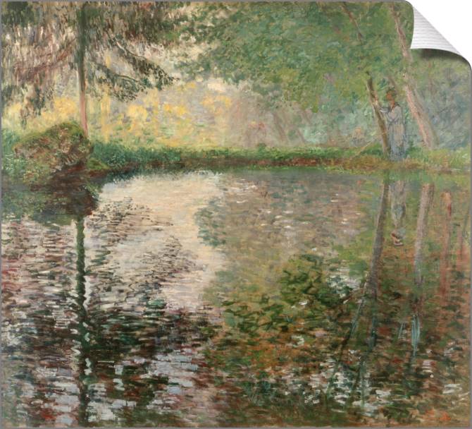 Купить и печать на заказ Картины на холсте Пруд в Монжероне
