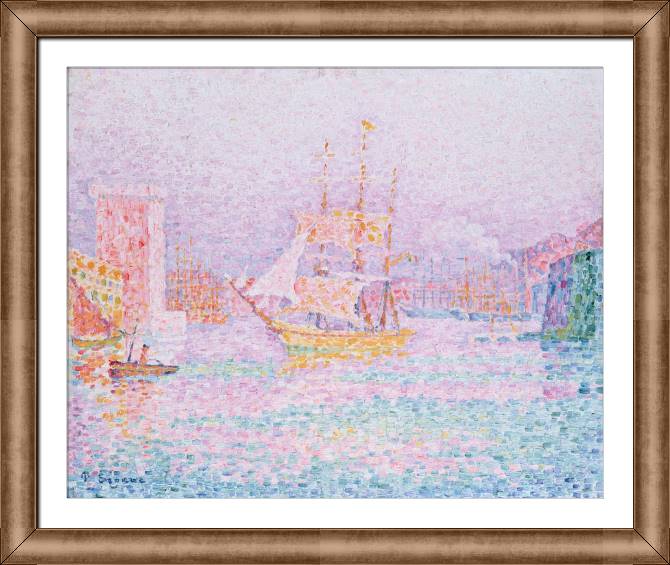 Paintings on canvas The Harbor in Marseille (Paul Signac)
