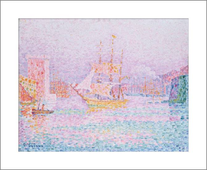 Paintings, photos from Passepartout The Harbor in Marseille (Paul Signac)