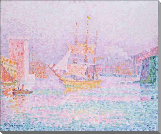 Купить и печать на заказ Картины на пластике, пеноркартоне Гавань в Марселе