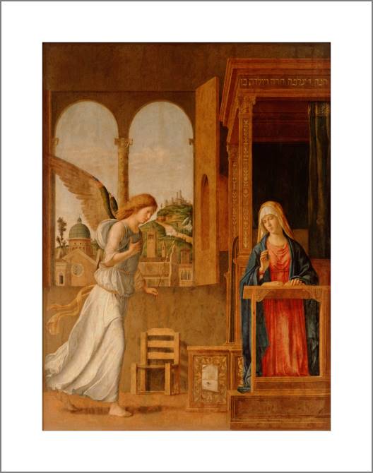 Paintings, photos from Passepartout Annunciation (CIMA da Conegliano)