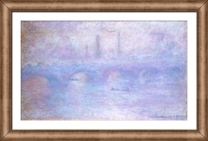Картины в рамке, багете Waterloo Bridge (Claude Monet)