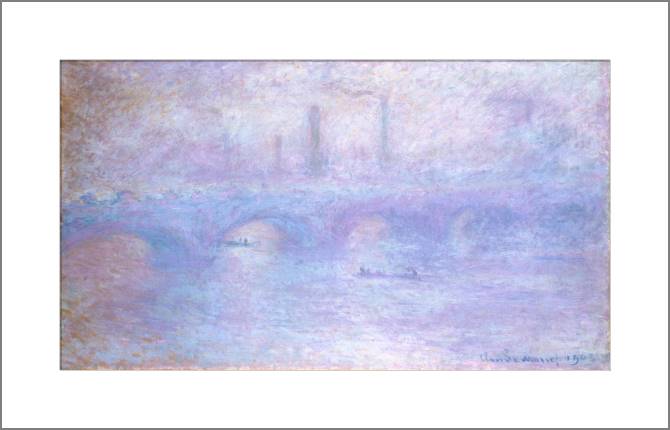 Paintings, photos from Passepartout Waterloo Bridge (Claude Monet)